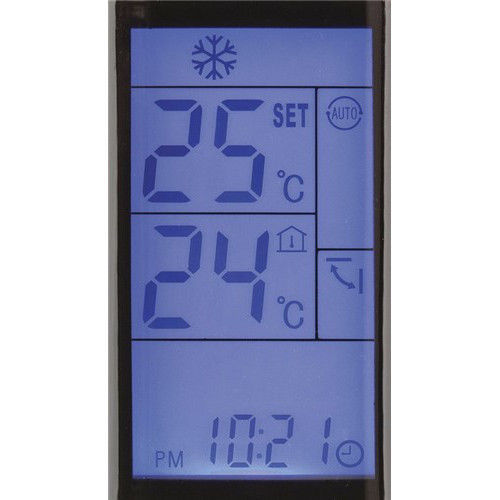 Universal Remote Control for Air Conditioners with Backlit LCD Cradle for Remote