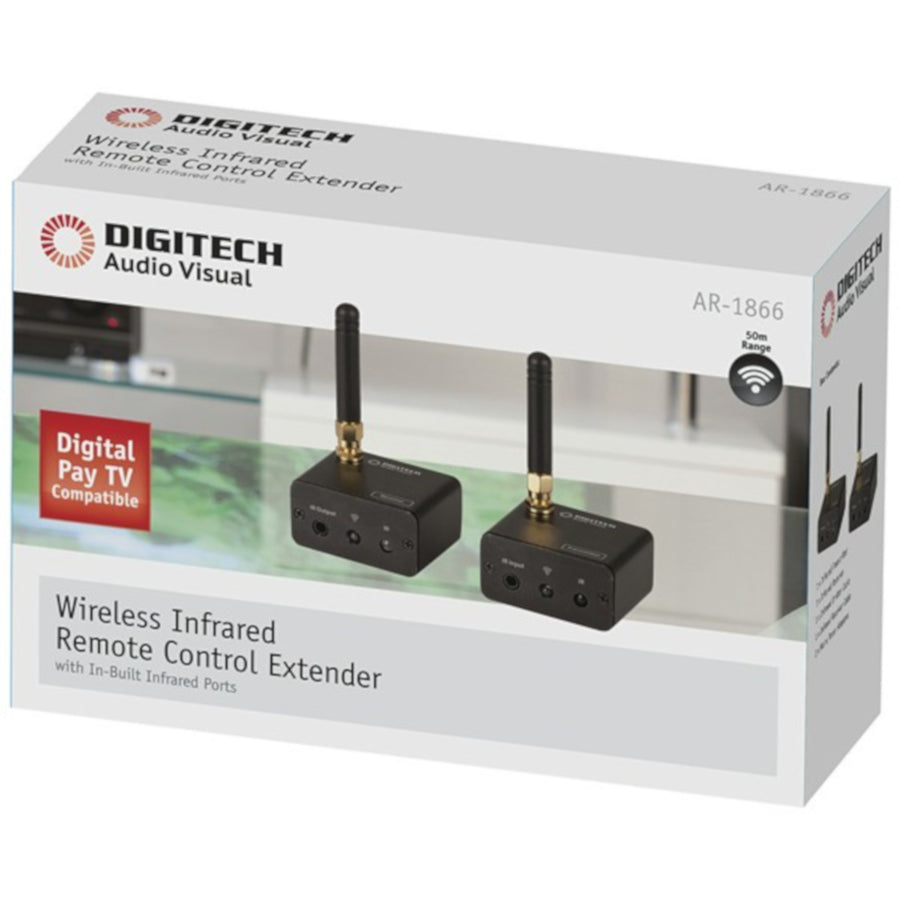 Digitech Wireless Infrared Remote Control Extender with In Built Infrared Ports