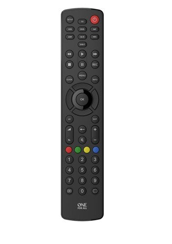 Universal 8 Device Remote Control including TV Pay TV Satellite DVB-T Blu-ray players