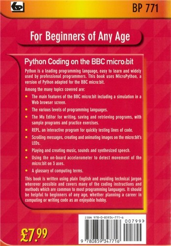 Python Coding on BBC micro:bit leading programming language Suit for a ...