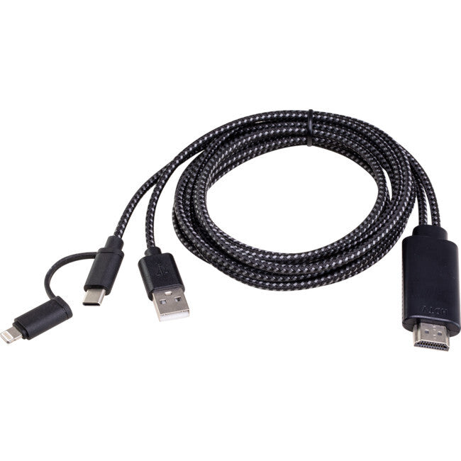 Pro.2 Type-C Lightning to HDMI Lead 8 Pin 2 in 1 USB Type C Connection 1.8m