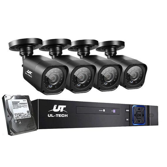 CCTV-8C-4S-BK-T