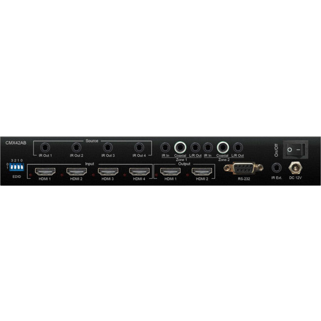 BLUSTREAM 4x 2 HDMI 4K Matrix Switcher include Mounting kit