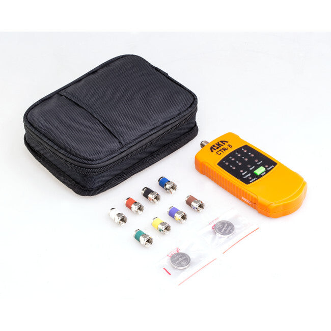 ASKA Coaxial Cable Mapper Locator Kit with Eight Terminator & Pouch