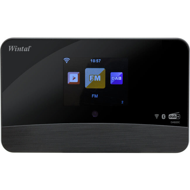 Wintal 2.8in LCD DAB Internet Radio Tuner UPNP DLNA FM Bluetooth & Alarm Remote