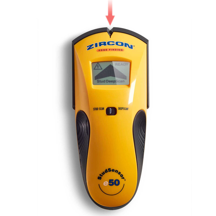 ZIRCON e50 Stud Finder Edge Finding Stud Sensor Deep-Scanning LCD Display