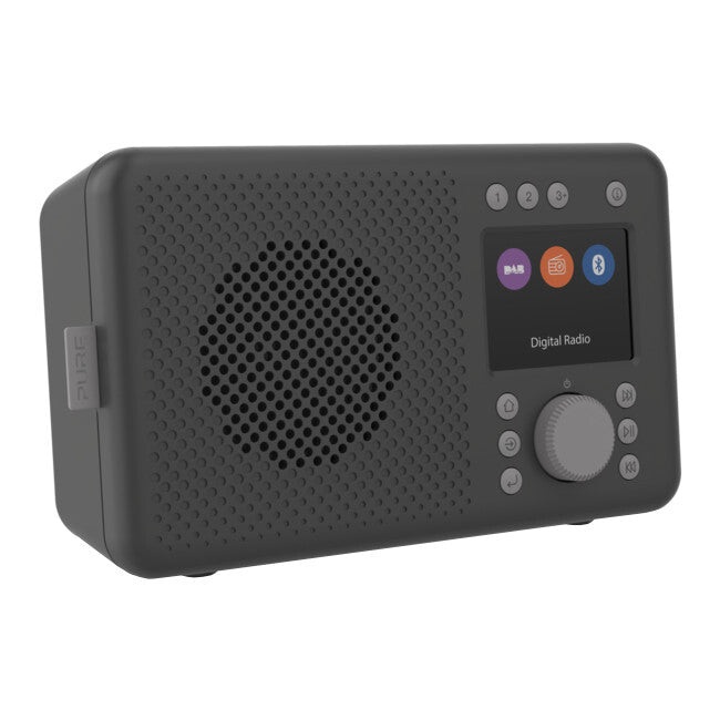 PURE ElanDAB Portable DAB FM Radio with 2.4in TFT Display & Bluetooth Charcol