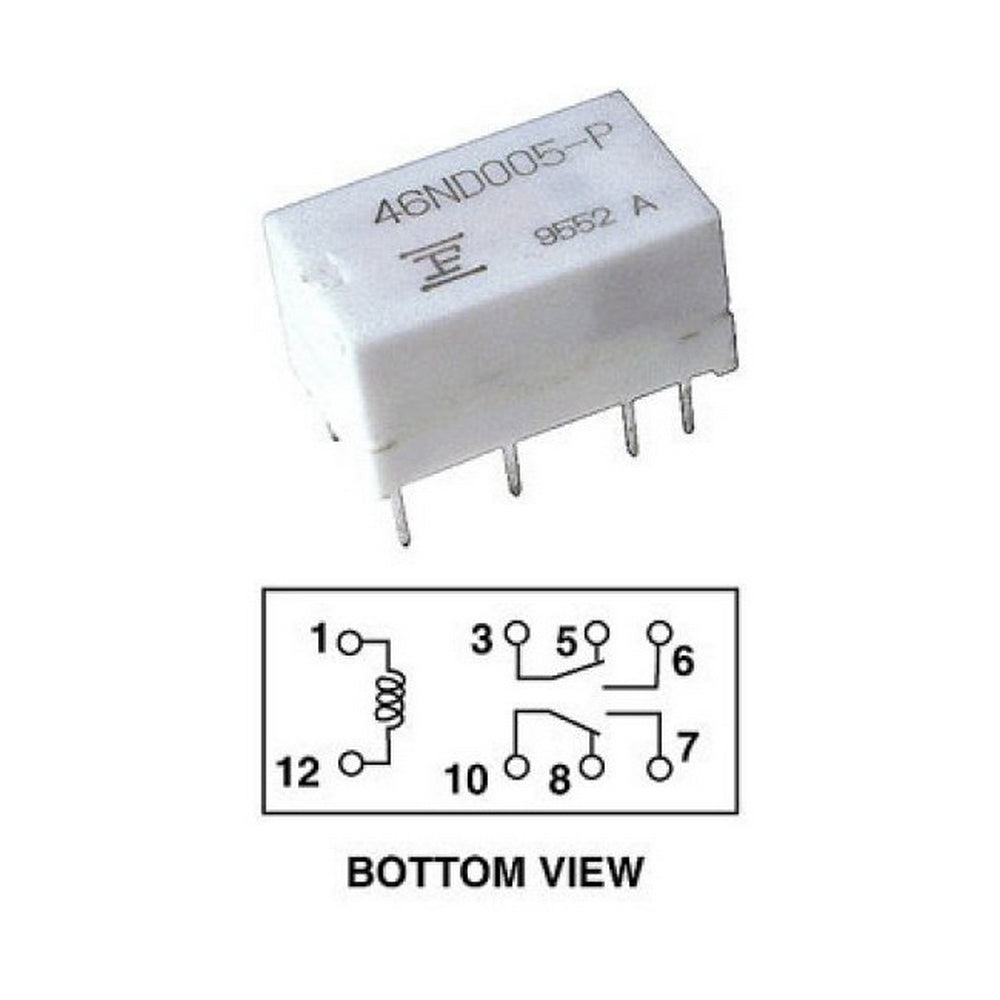 FUJITSU 24V DC 1A Micro Mini Relay Double Pole Double Throw 46ND005-P ...