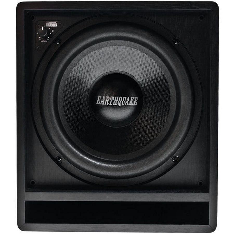 EARTHQUAKE 10inch Front Firing Subwoofer Built in 400 Watt Power Amplifier Black