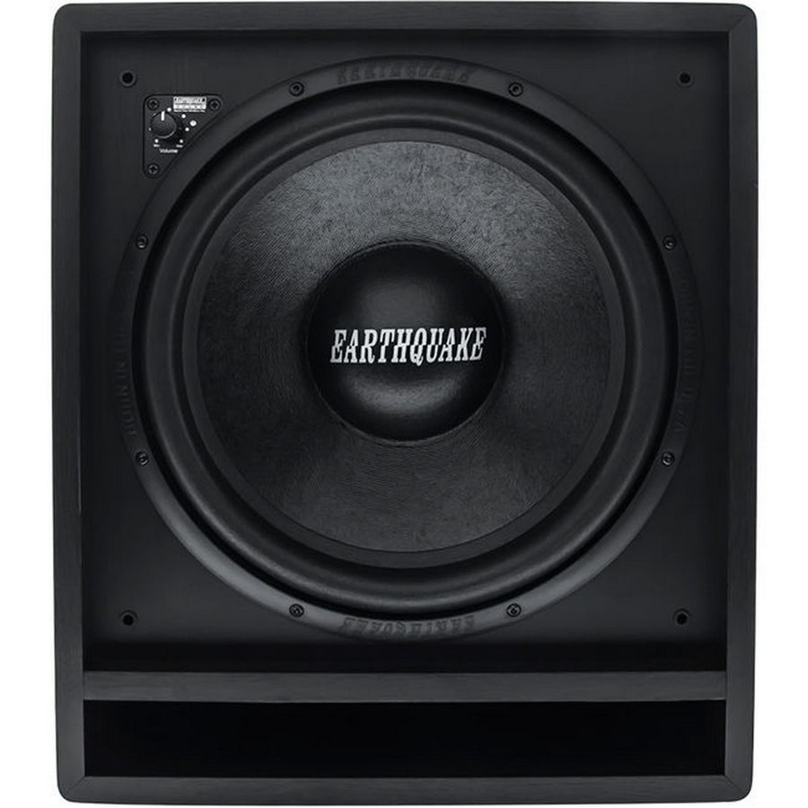 EARTHQUAKE 12 inch Front Firing Subwoofer Built in 400 Watt Power Amplifier Black