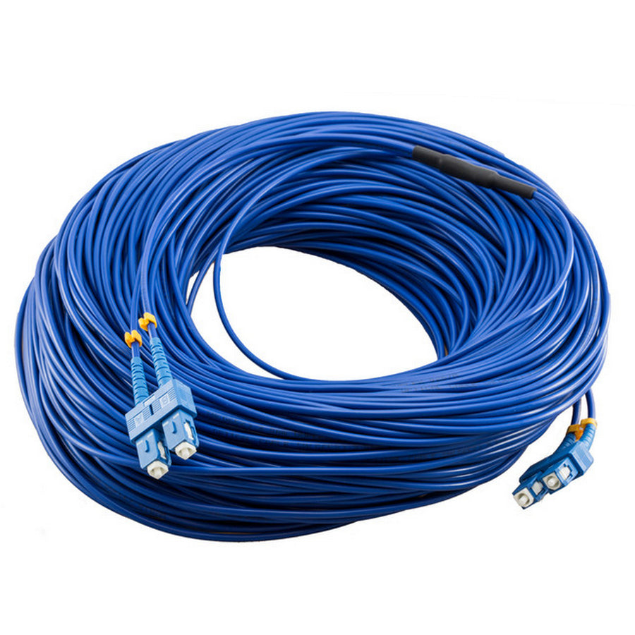 Pro.2 SC-SC SM DX OS2 LSZH Armoured Optical Fibre Outdoor Cable 100m Blue