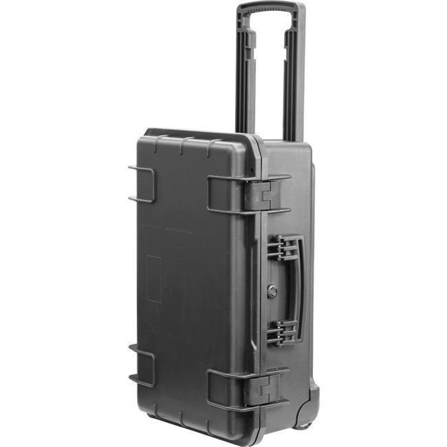 DOSS ABS Plastic Waterproof Trolley Storage Case with Wheels 559X360X229mm Black