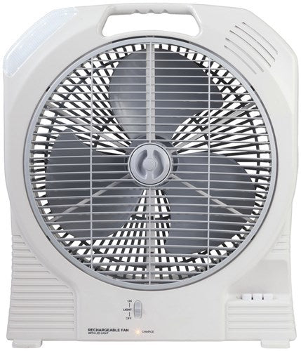 Katabat 14inch AC 12VDC Adaptor with LED Light Rechargeable Oscillating Fan