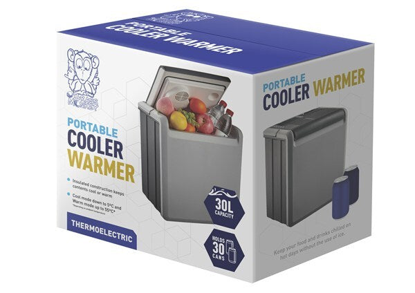 Brass Monkey 30l 12V Cigarette Lighter Socket CFC Free Portable Cooler and Warmer