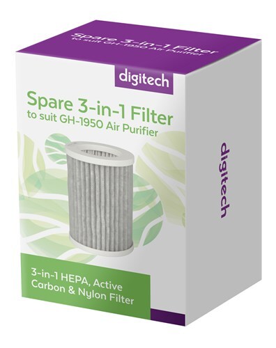 Digitech Spare 3-In-1 Filter to suit GH-1950 rechargeable desktop air purifier