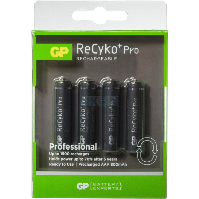 GP ReCyko Pro 1.2V 2000mAh NIMH AA Size Rechargeable Battery 4Pk