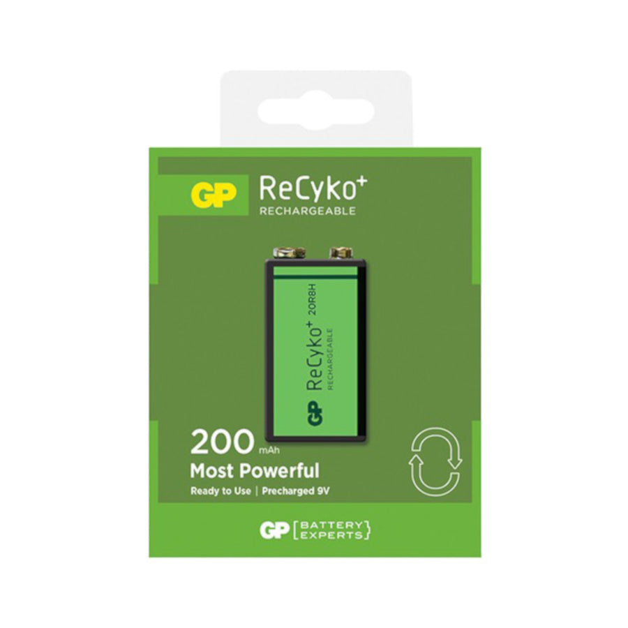 GP ReCyko 20R8H LSD 9V Size Single 200mAh Rechargeable Battery