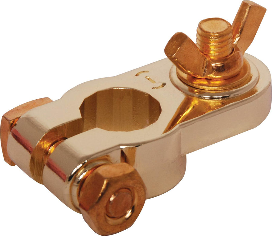 Gold Plated Battery Terminal Pair Crimp Lugs Connectors suit T1 standard DIN Battery posts