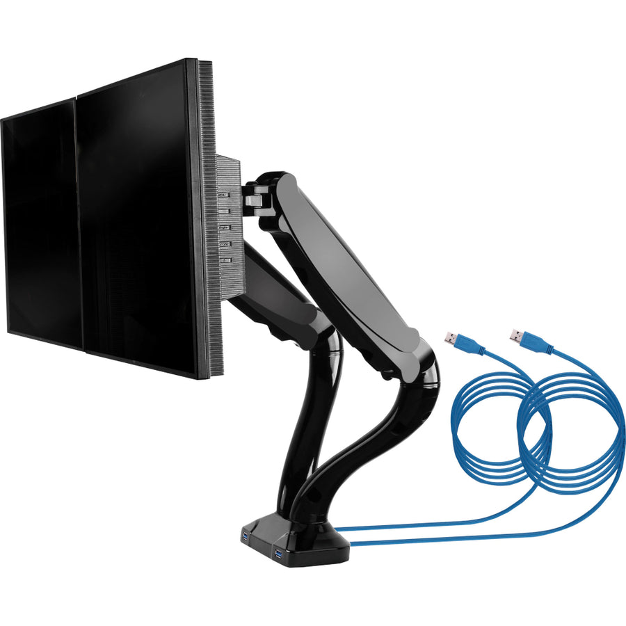 100mm Dual VESA Desk Mount LCD Bracket with USB