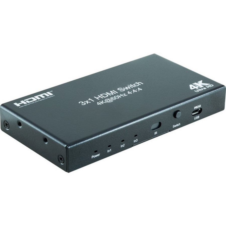 Pro.2 HDMI3S18G 3Way 3 In 1Out 18Gbps HDMI Switcher with Remote