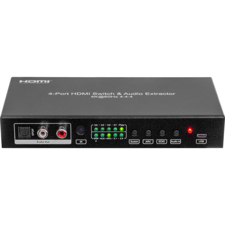 Pro.2 HDMI4S18G 4Way 18Gbps HDMI Switcher with Audio Extractor