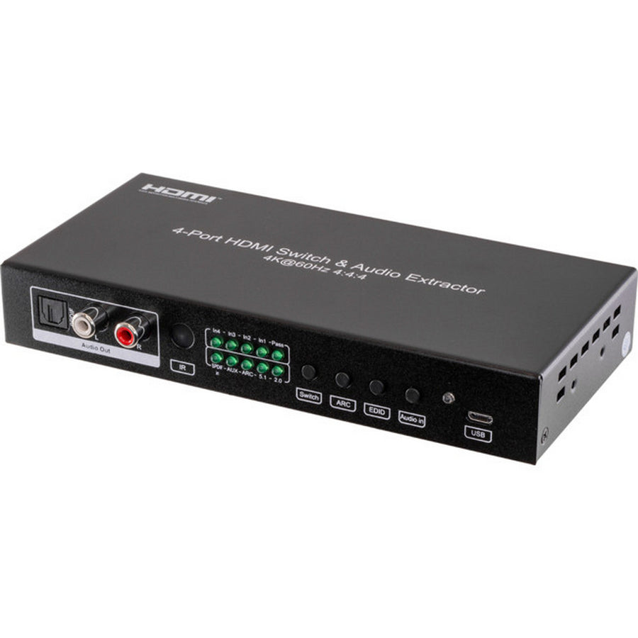 Pro.2 HDMI4S18G 4Way 18Gbps HDMI Switcher with Audio Extractor