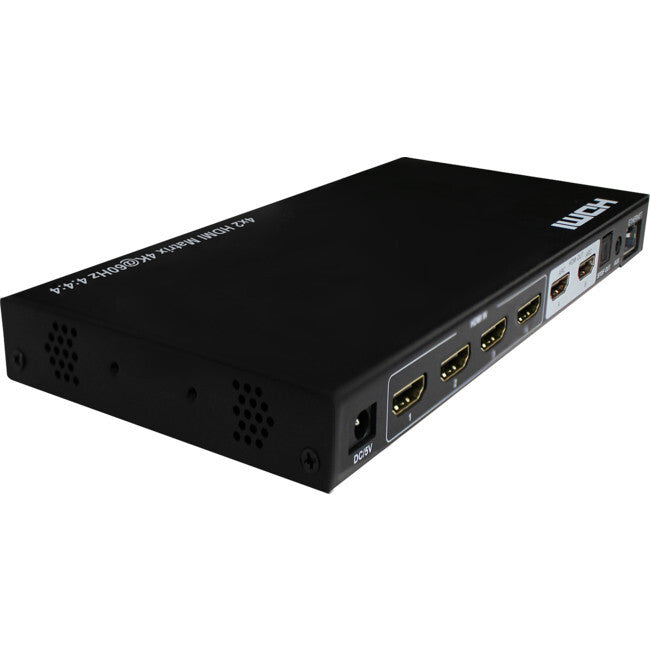 Pro.2 HDMI 18Gbps 4x2 Matrix Switcher ARC SPDIF Out Analog Audio 2.0 Extractor