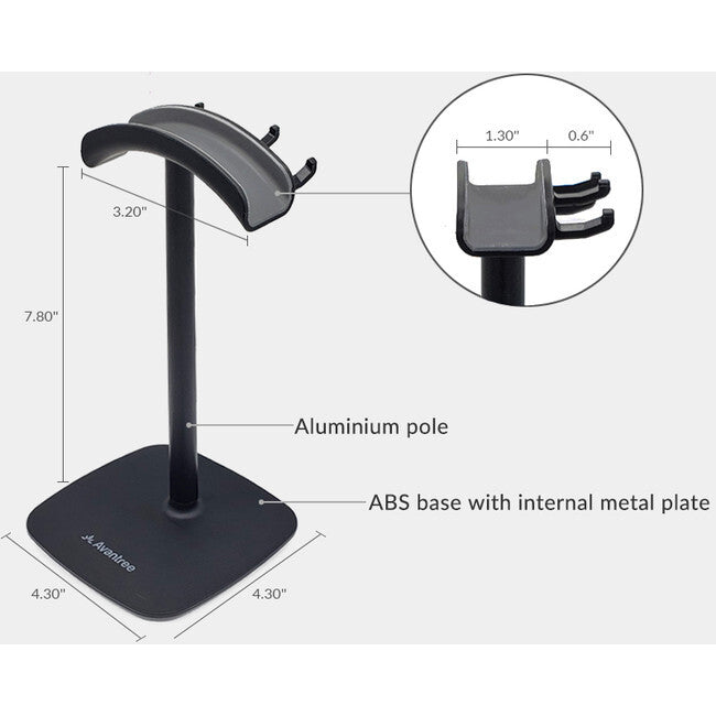 AVANTREE Dual In-Ear Headphone Stand Hold Two or More Wired Wireless Earbuds