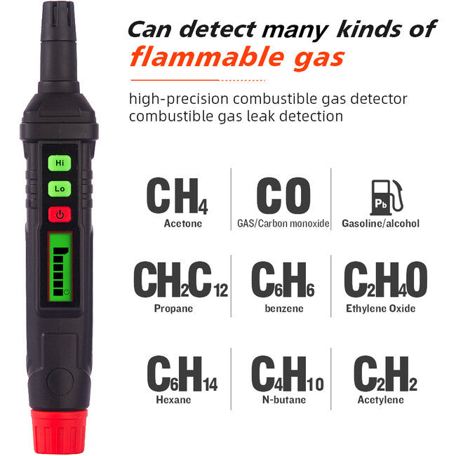 DOSS HT61 Pen Style Dual Mode Gas Leakage Detector with Audible & Visual Alaram