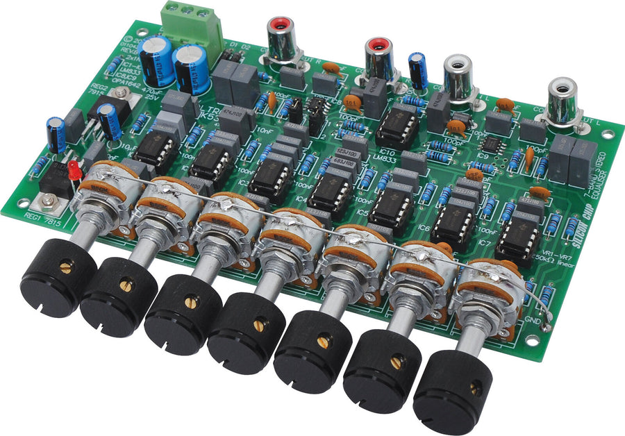 Siliconchip 7 Band Stereo Equaliser Kit for New and Existing Home Hi-Fi Systems