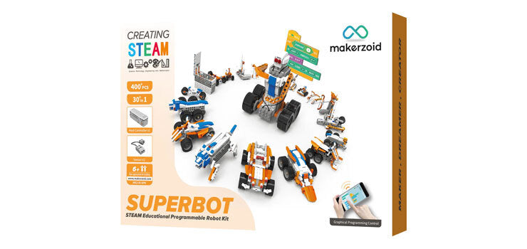 Makerzoid Superbot Incorporates 2 integrated motors and 2 IR sensors