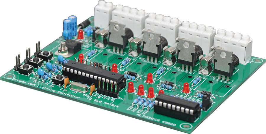 PWM DC Lighting Controller Kit On-Board ATmega328p Easy Open Source Programming