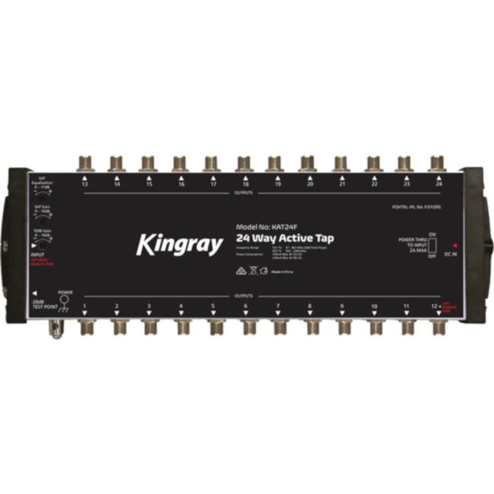 Kingray KAT24F 24Port Satellite Signal Distribution Active Tap 47-2400 ...