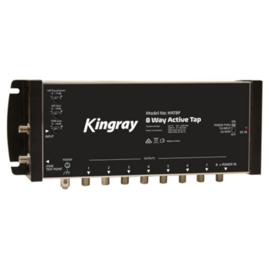 Kingray KAT8F 8 Port Satellite Signal Distribution Active Tap 47-2400 MHz