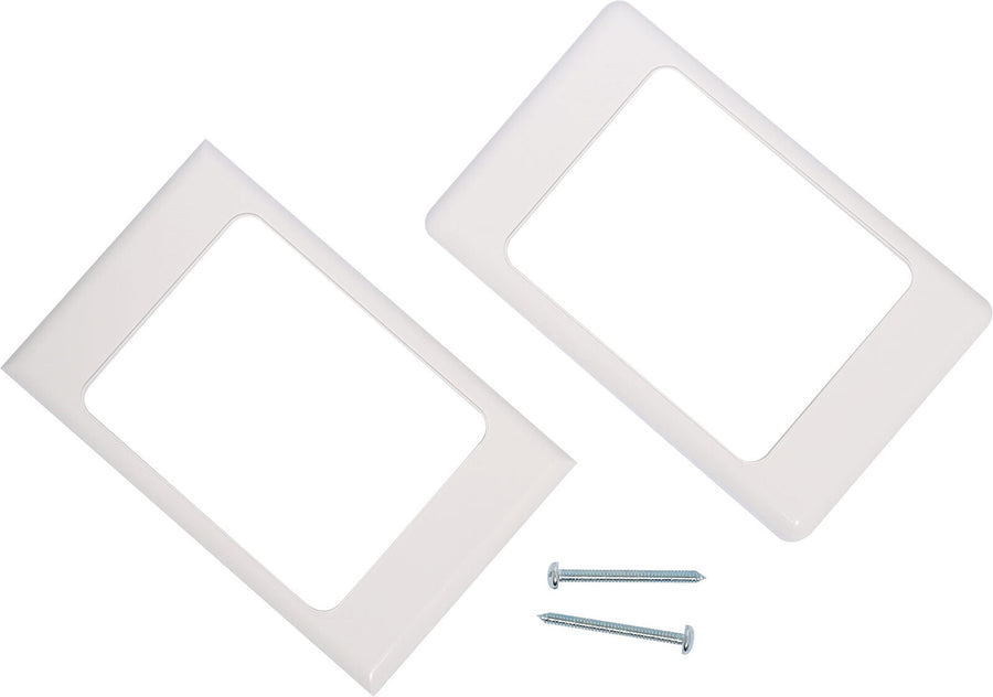 Dynalink F Type Antenna Aerial Single Outlet Wallplate with Two Facia Clip