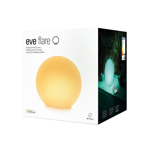 Eve Flare LED Lamp with Perfect Ambience with a Quick Tap or Siri Voice Command