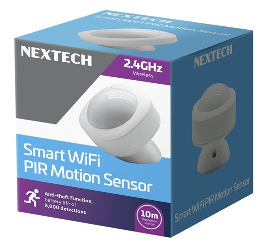 Nextech Smart WiFi PIR Motion Sensor Smart Life Compatible Connect 2.4GHz Router