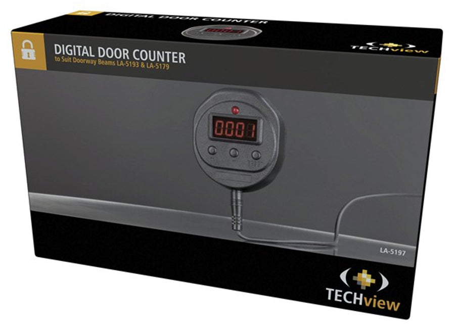 Techview Counter to suit Doorway Beam measure door entry count for shop factory or office