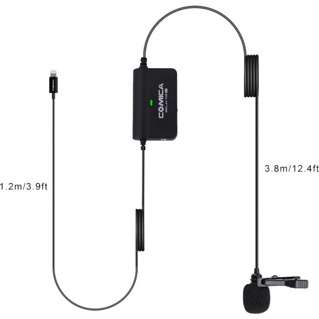 COMICA SIG.LAV V05 MI Lavalier Single Microphone with Iphone Lighting Interface