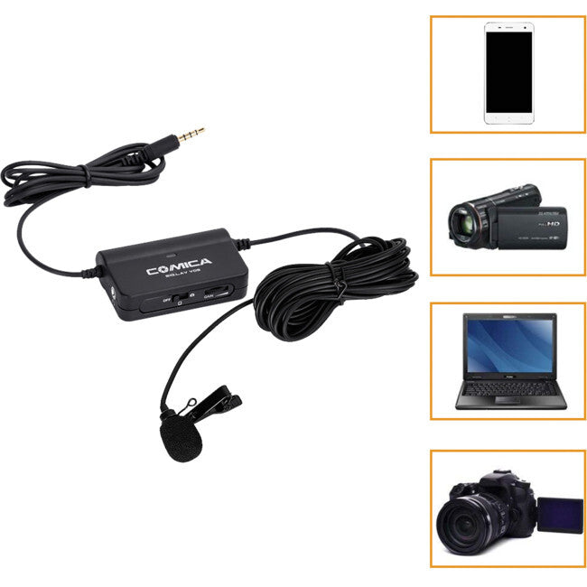 COMICA CVM-SIG.LAV V05 Multifunction Single Lavalier Microphone with 3.5mm Plug