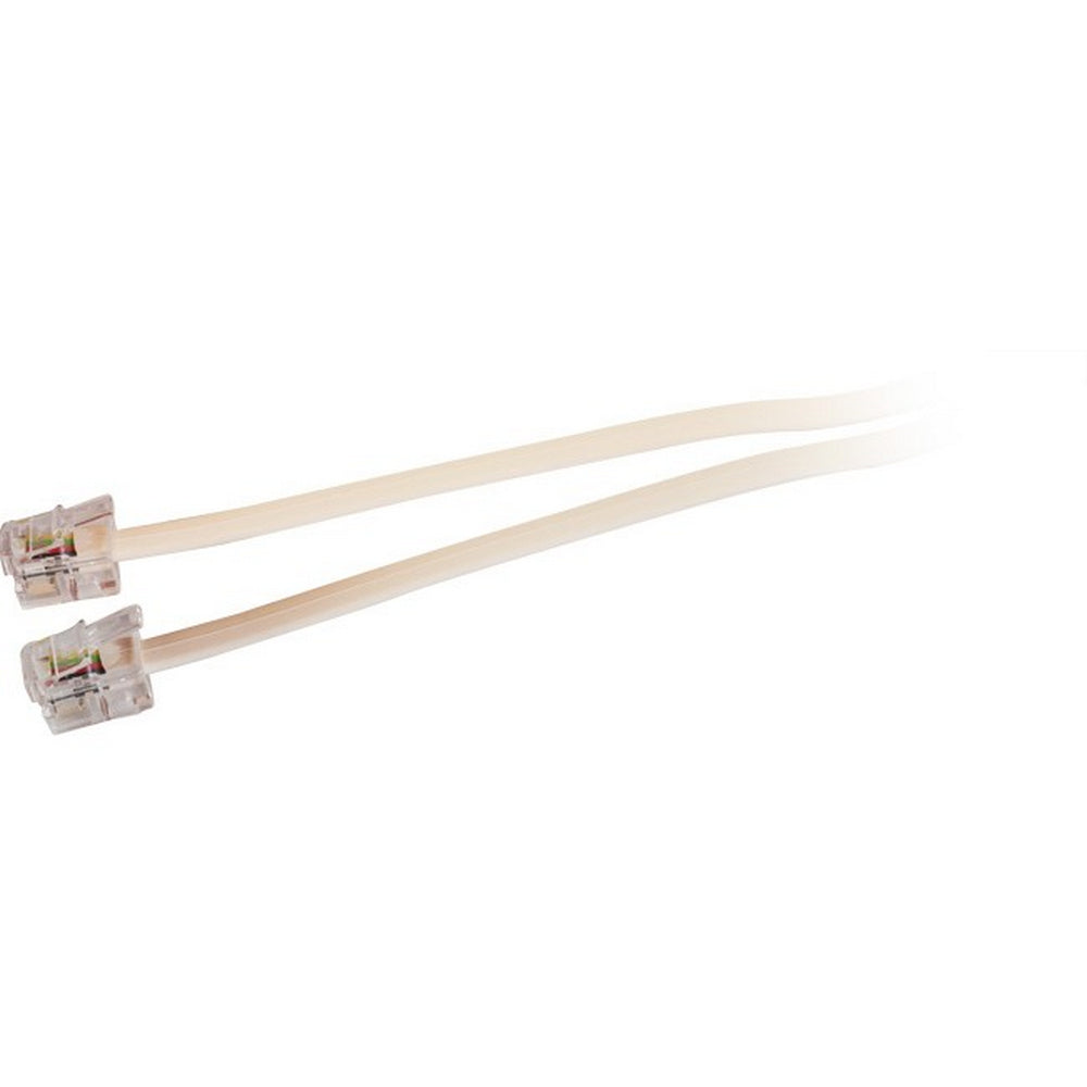 EVERSURE RJ14 Modular Plug to Plug Telepone Line Cord 6P4C TEL5154 Ivo ...