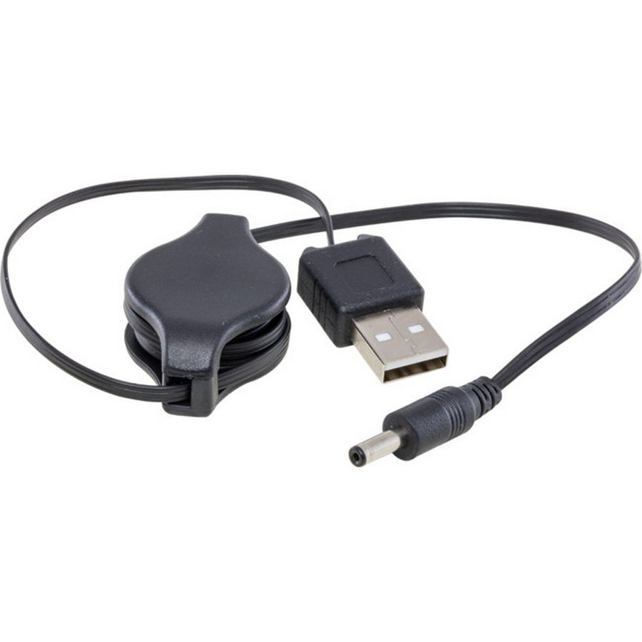 Pro.2 Retractable  USB2.0 Plug To 1.3mmDC Plug 0.8m