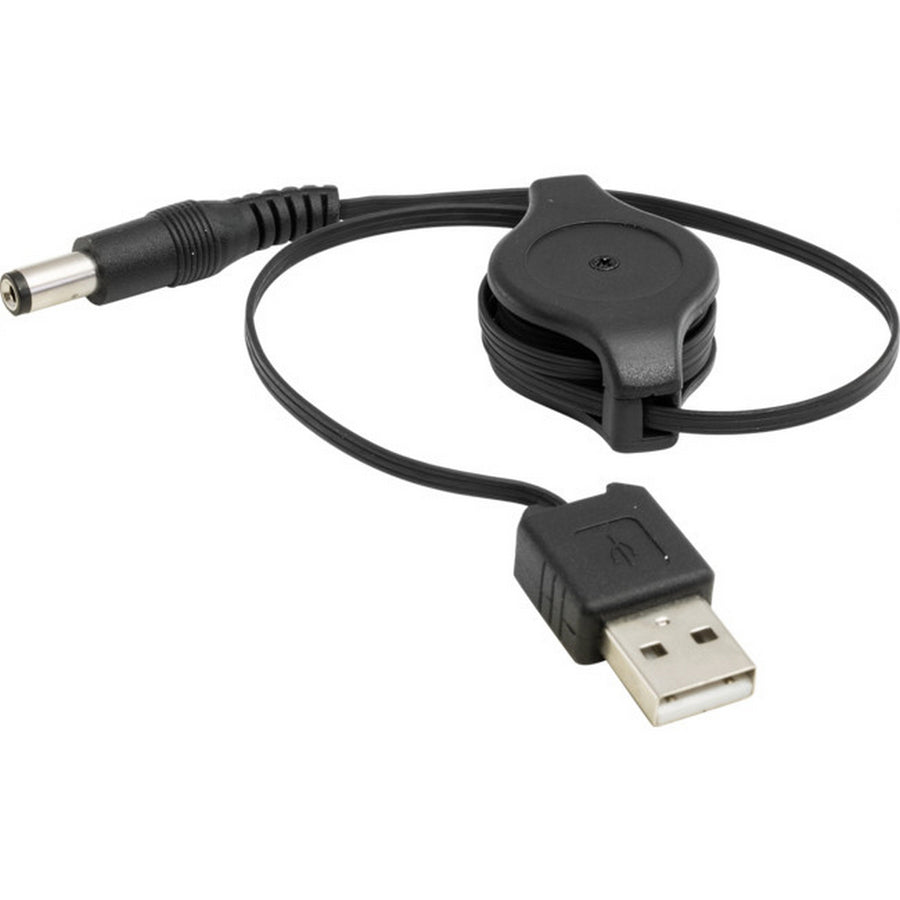 Pro.2 Retractable USB2.0 plug To 2.1mm DC Plug 0.8m