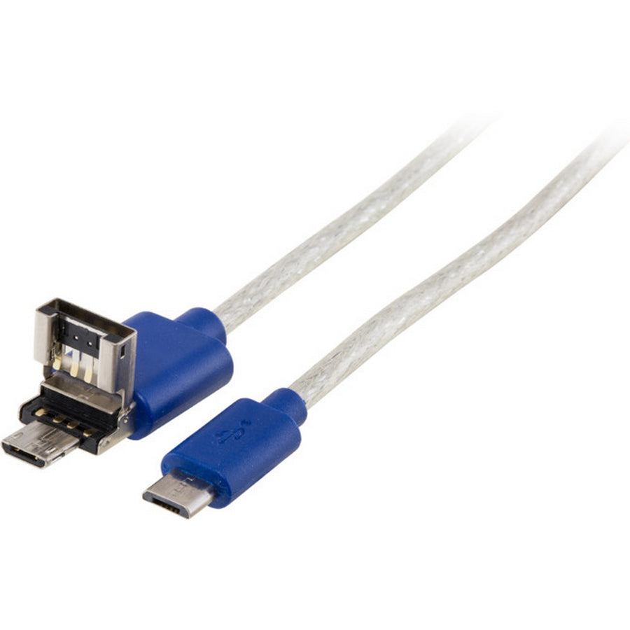 Pro.2 USB-A Micro-B To Micro-B Plug Micro USB-B OTG 2in 1 Lead 1m