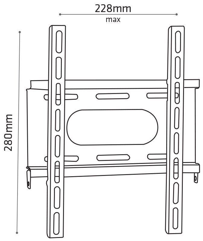 DOSS LCD06AB2 LCD VESA TV Bracket Suit 15inch-42inch upto 15Kg