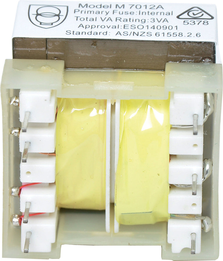 Powertran 3VA 6 plus 6V PCB High Output Transformer 240V-50Hz Primary