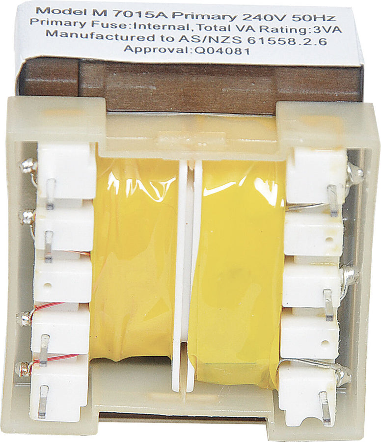 Powertran 3VA 7.5 plus 7.5V PCB Transformer Silicon Steel 240V 50Hz Primary