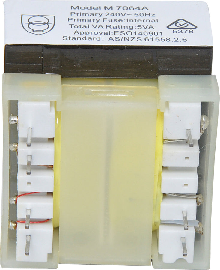 Powertran High Output PCB Transformer 5VA 12 plus 12V 240V 50Hz Primary