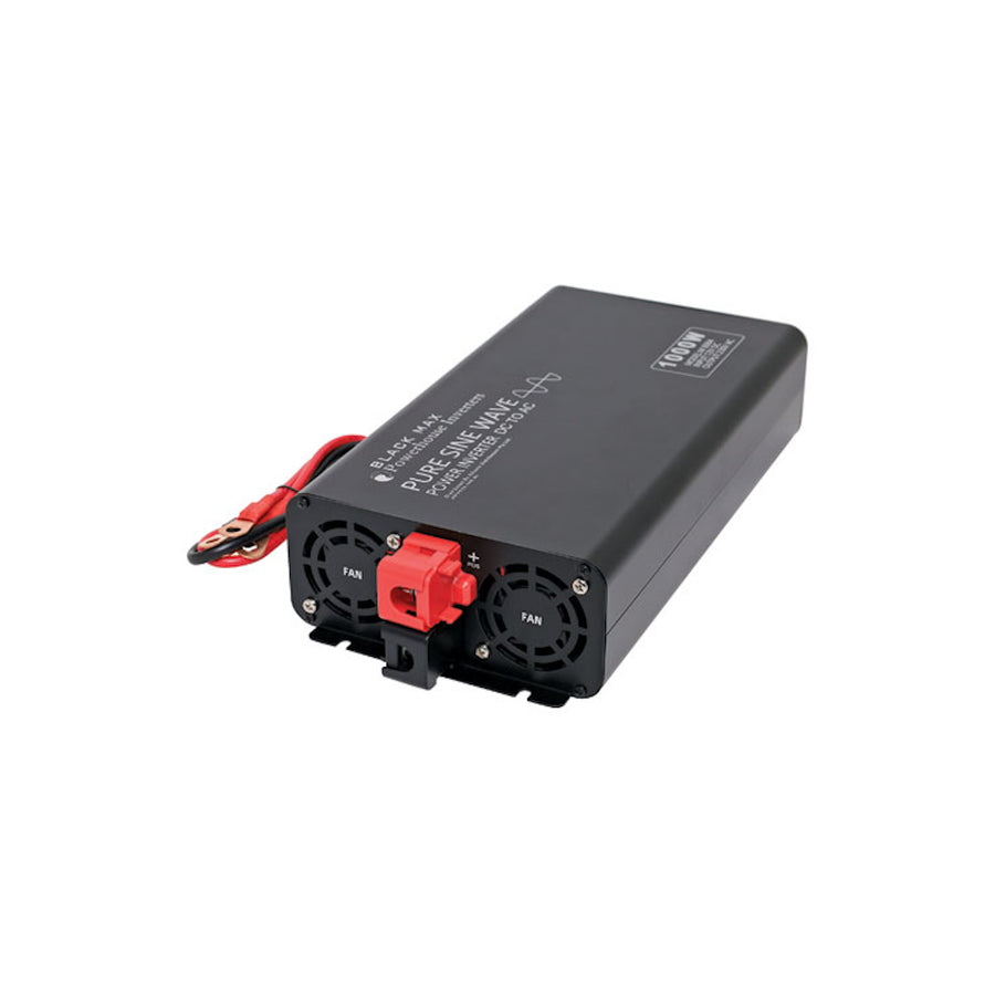 Powerhouse Black Max 1000W 12V DC To AC Pure Sine Wave Power Inverter