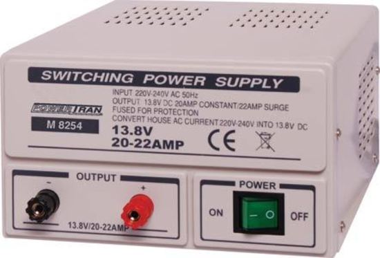 Powertran Fixed 13.8V 20A Benchtop Regulated Power Supply